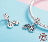 CRYSTAL BICYCLE Sterling Silver Charm