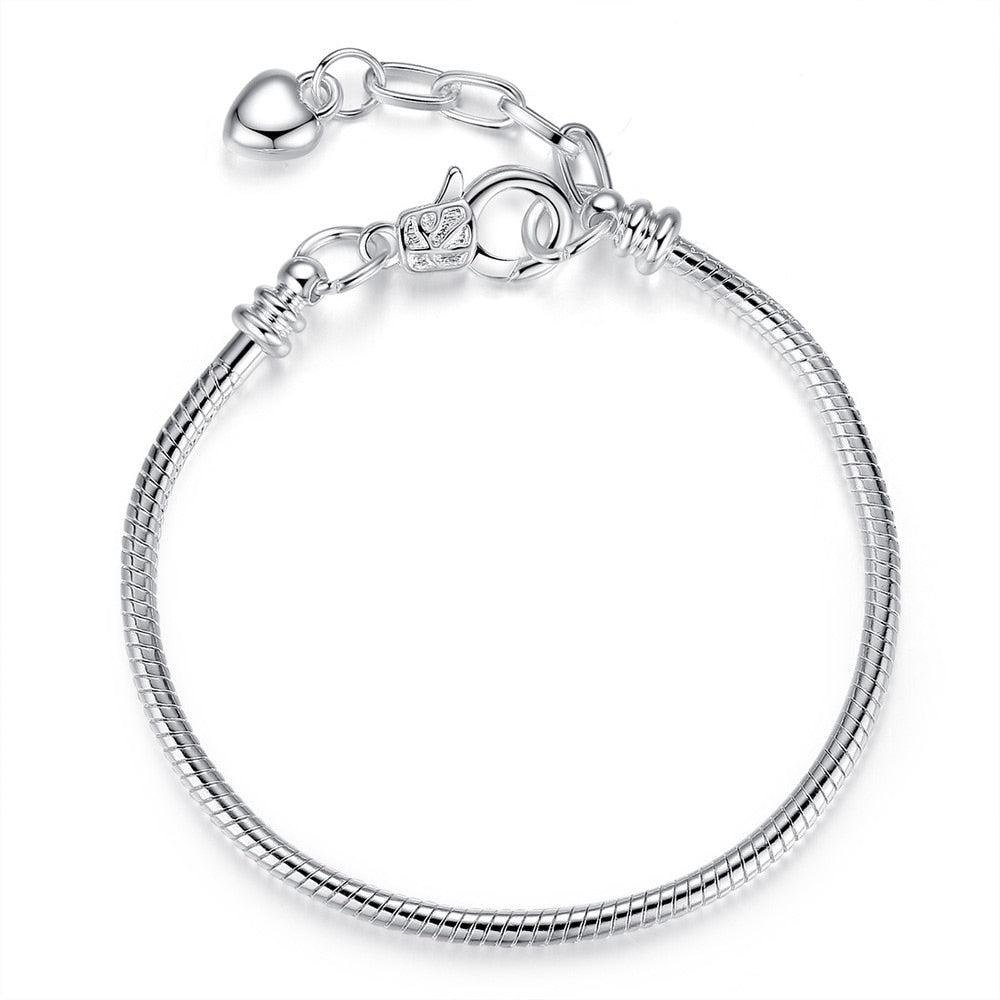 THE HEART Snake-Chain Metal Bracelet