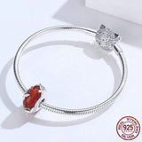 DANCING BUTTERFLY Murano Sterling Silver Charm