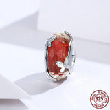 DANCING BUTTERFLY Murano Sterling Silver Charm