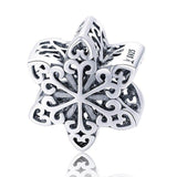 ELEGANT SNOWFLAKE Christmas Sterling Silver Charm