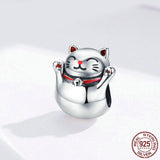 MANEKI NEKO Sterling Silver Charm