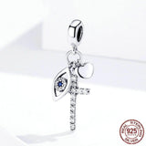GUARDIAN Cross Sterling Silver Charm