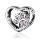 CAT PAWPRINT Sterling Silver Charm