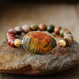 GEMSTONE BRACELET WITH PICASSO JASPERS