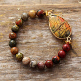 GEMSTONE BRACELET WITH PICASSO JASPERS