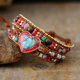 VIBRANT HEART WRAP BRACELET