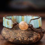 BOHO BRACELET WITH NATURAL JASPER STONES