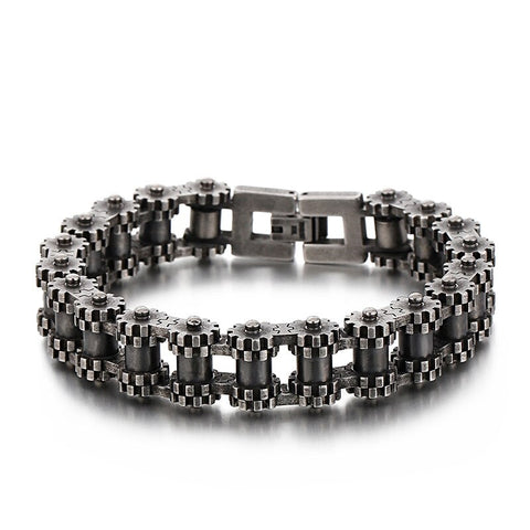 Retro Heavy Stainless Steel Motorcycle Chain Bracelet