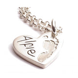 Heart Ten Tiny Toes Bead Sweetie Bracelet