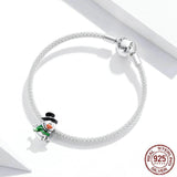 LITTLE SNOWMAN Christmas Sterling Silver Charm