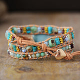 SPIRITUAL HEART AMAZONITE WRAP BRACELET