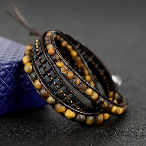 TIGER EYE WRAP BRACELET