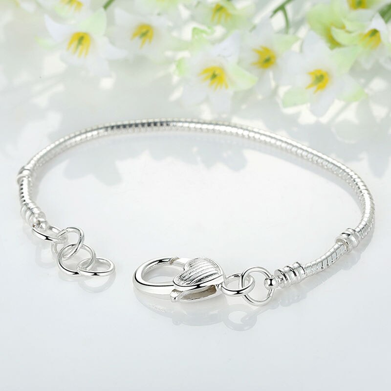 THE LOCK Snake-Chain Metal Charm Bracelet