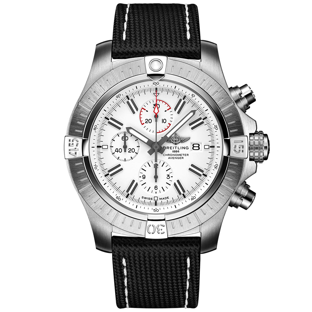 BREITLING SUPER AVENGER CHRONOGRAPH 48 Stainless Steel - White