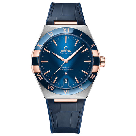OMEGA CONSTELLATION 41MM - Steel and Sedna Gold with Blue Face