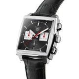 TAG HEUER WATCH MONACO HEUER 02 AUTOMATIC - LEATHER STRAP