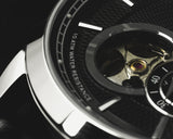 Pompeak Gentlemens Black and Mock Croc