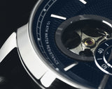 Pompeak Gentlemens Navy and Leather