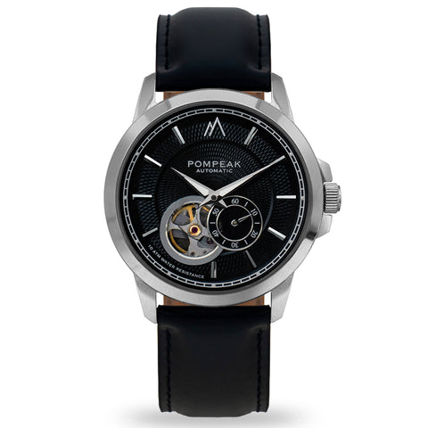 Pompeak Gentlemens Black and Leather