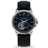 Pompeak Gentlemens Navy and Leather