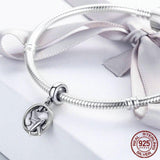 TRAVELING DREAM MAP & PLANE Sterling Silver Charm