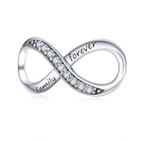 FAMILY FOREVER Infinity Sterling Silver Charm