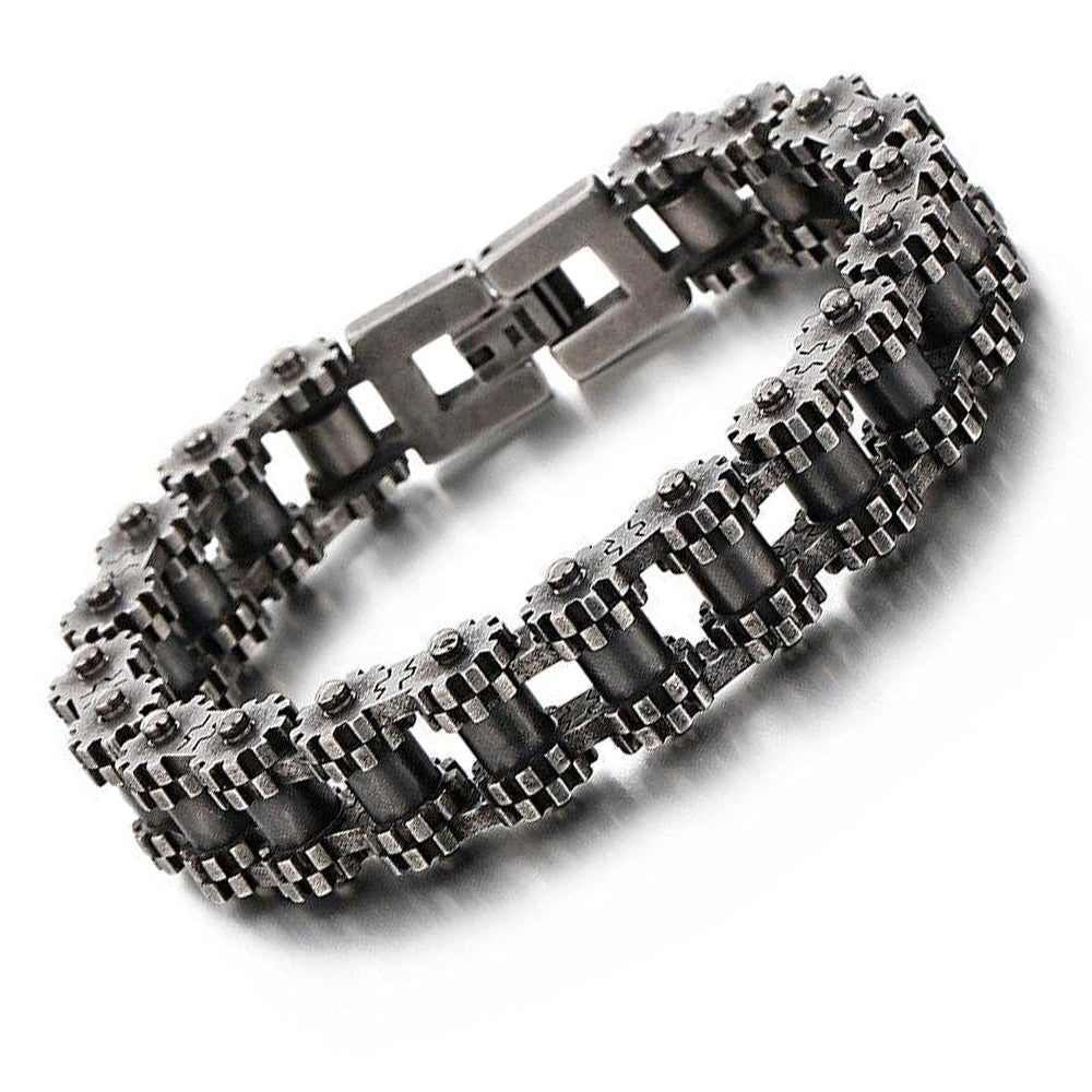 Retro Heavy Stainless Steel Motorcycle Chain Bracelet