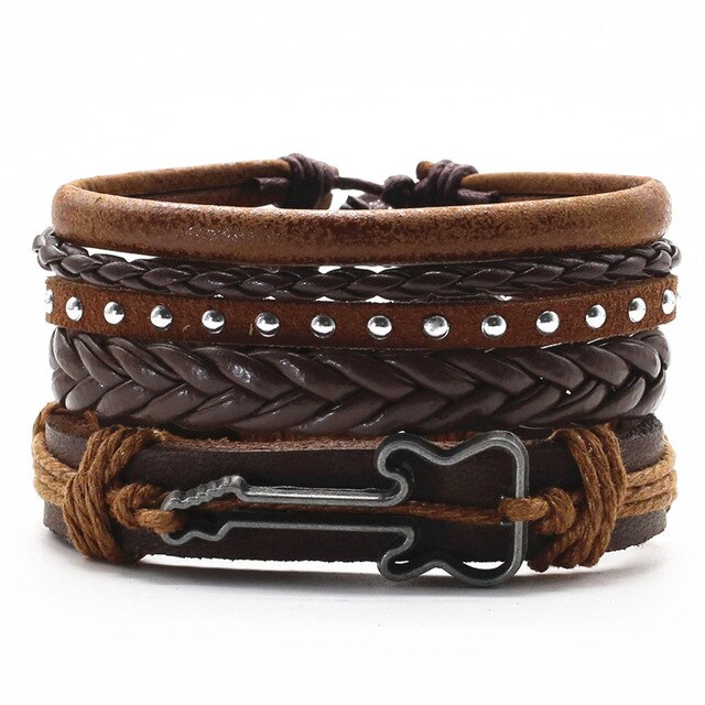 COUNTRYMAN Multilayer Vintage Leather Wrap Bracelet