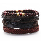 HOLY DIVER Multilayer Vintage Leather Wrap Bracelet