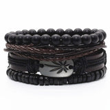 EASY LIVIN' Multilayer Vintage Leather Wrap Bracelet