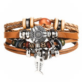 CELTIC Multilayer Vintage Leather Wrap Bracelet