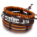 HOPE Multilayer Vintage Leather Bracelet