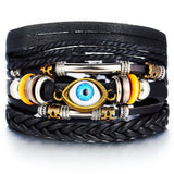 THE TRUTH Multilayer Vintage Leather Wrap Bracelet