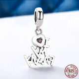 I LOVE MY FAMILY Sterling Silver Charm