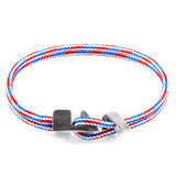 Project-RWB Red White and Blue Brixham Silver and Rope Bracelet