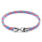 Project-RWB Red White and Blue Cromer Silver and Rope Bracelet
