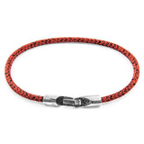 Red Noir Talbot Silver and Rope Bracelet