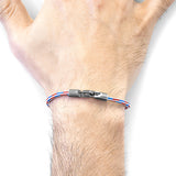 Project-RWB Red White and Blue Talbot Silver and Rope Bracelet