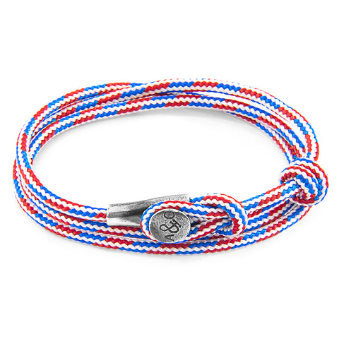 Project-RWB Red White and Blue Dundee Silver and Rope Bracelet