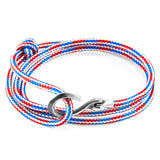 Project-RWB Red White and Blue Heysham Silver & Rope Bracelet