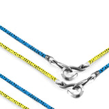Navy Blue Heysham Silver & Rope Bracelet