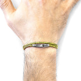 Yellow Noir Liverpool Silver and Rope Bracelet