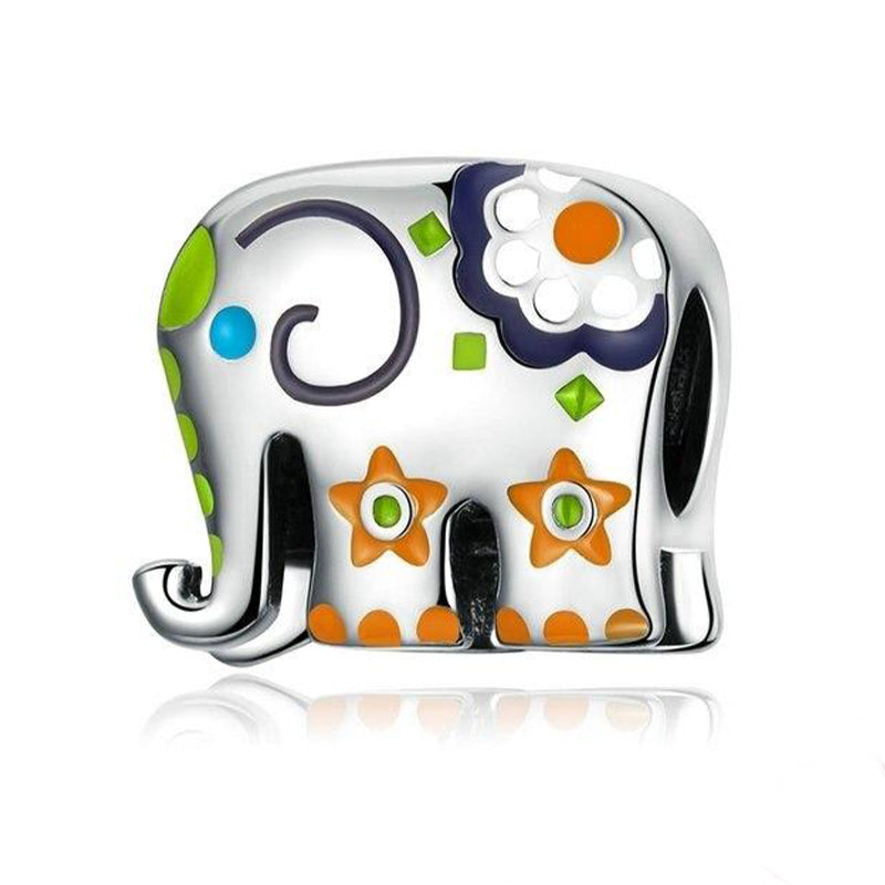 HAPPY ELEPHANT Sterling Silver Charm