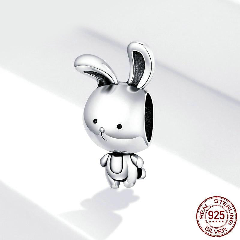 CUTE BUNNY Sterling Silver Charm