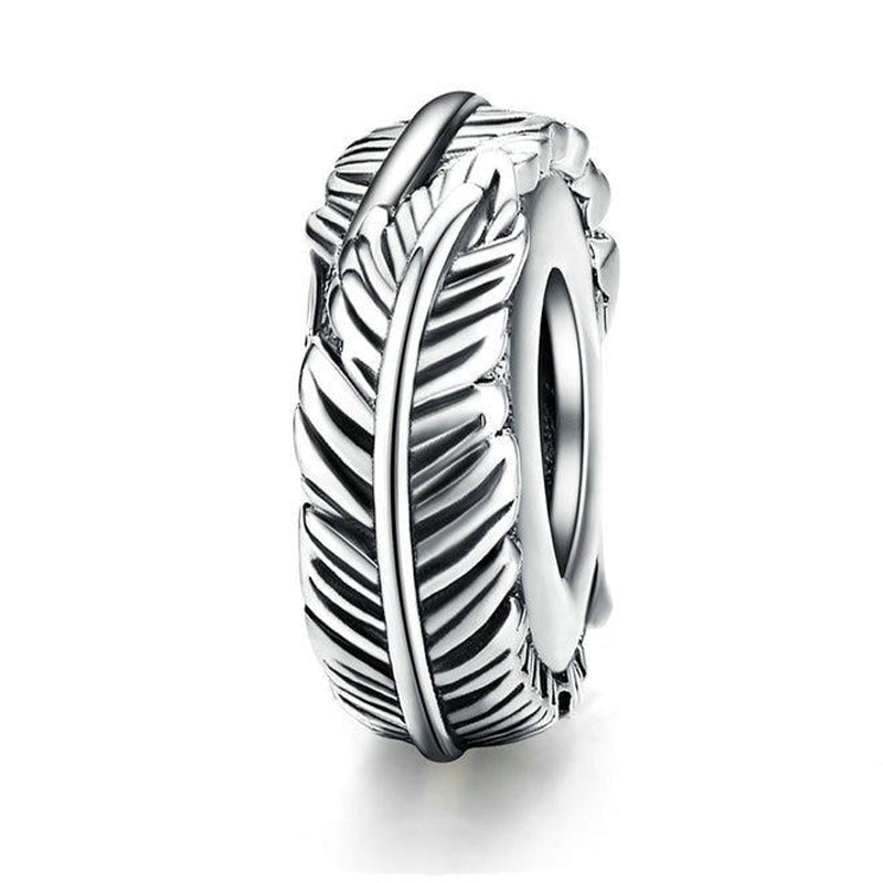 THE FEATHER Sterling Silver Charm Stopper