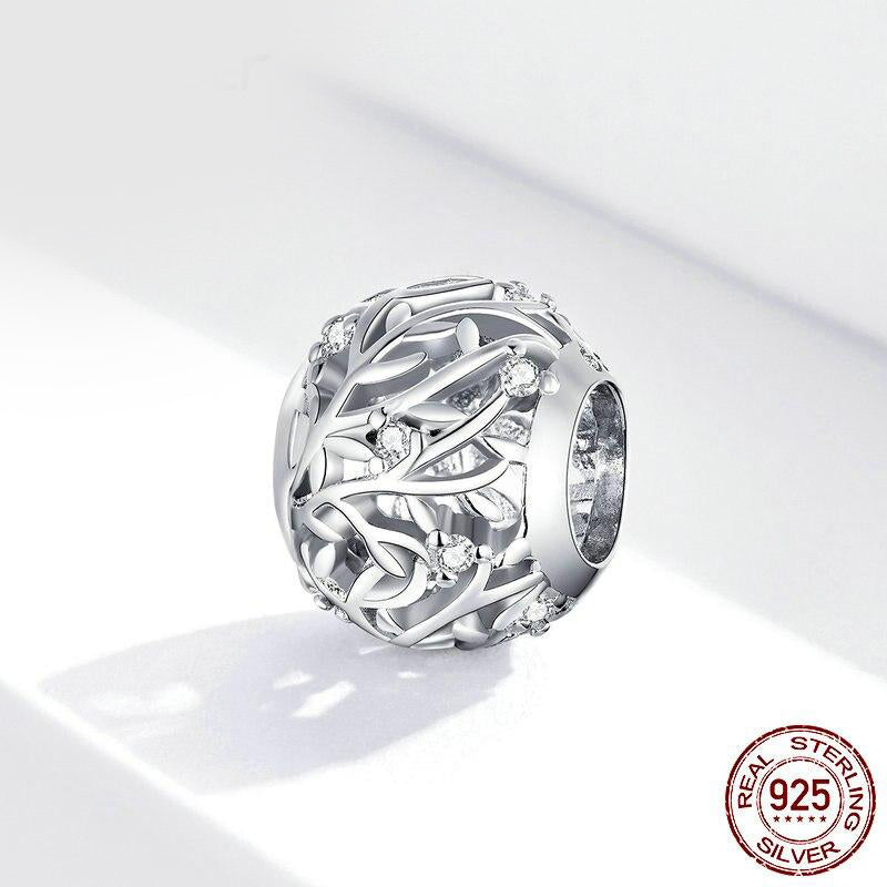 VINE BEAD Sterling Silver Charm