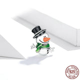 LITTLE SNOWMAN Christmas Sterling Silver Charm