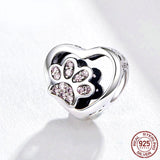 CAT PAWPRINT Sterling Silver Charm