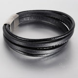 Geometric Leather Multilayer Bracelet